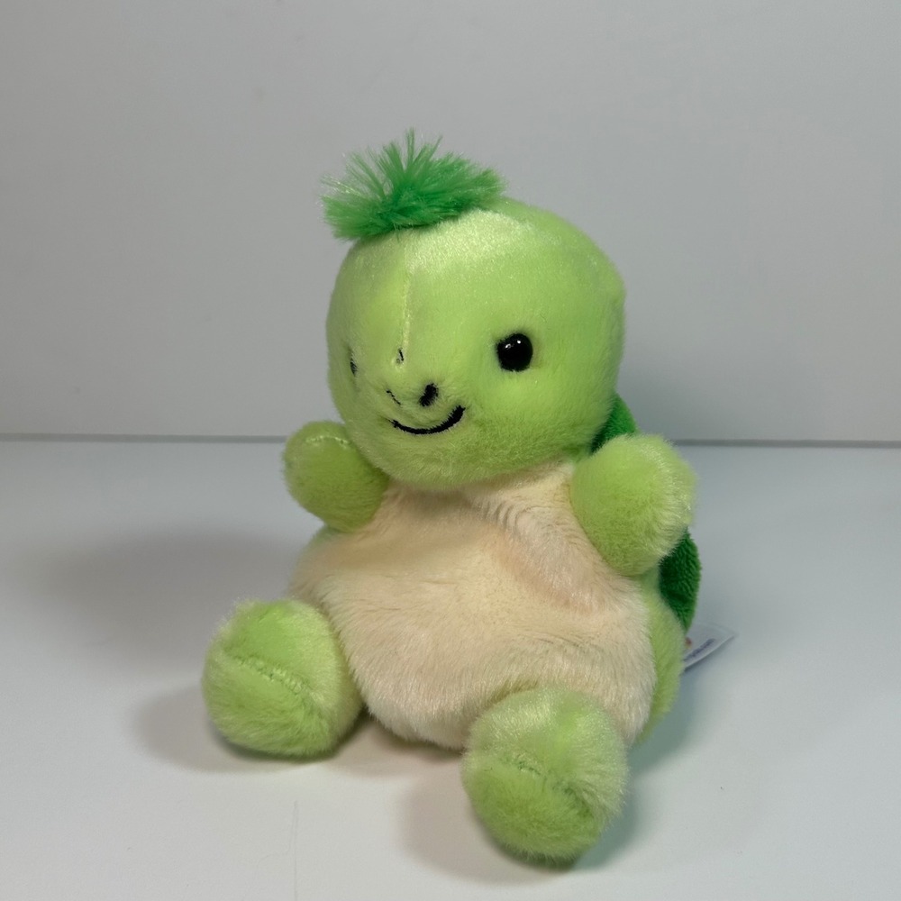 Aurora Palm Pals‎ Timmy Turtle Green Plush Stuffed Animal Bean Bag Toy 5 inch